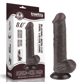 Realističan Dildo sa pomerajućom kožicom- LVTOY00745-1